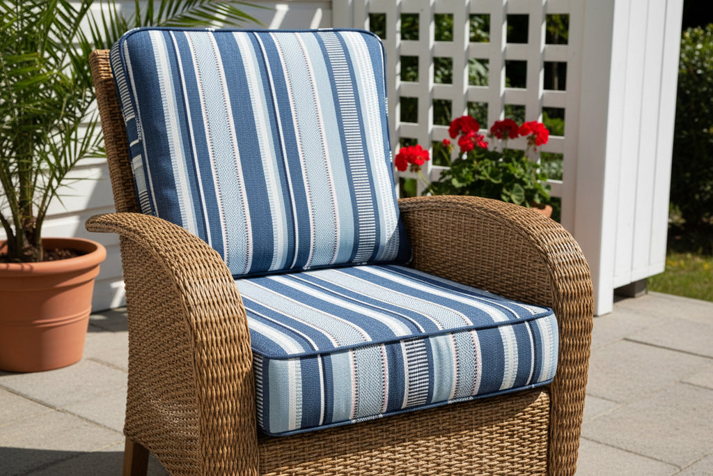Perennials Left Bank Stripe in Capri