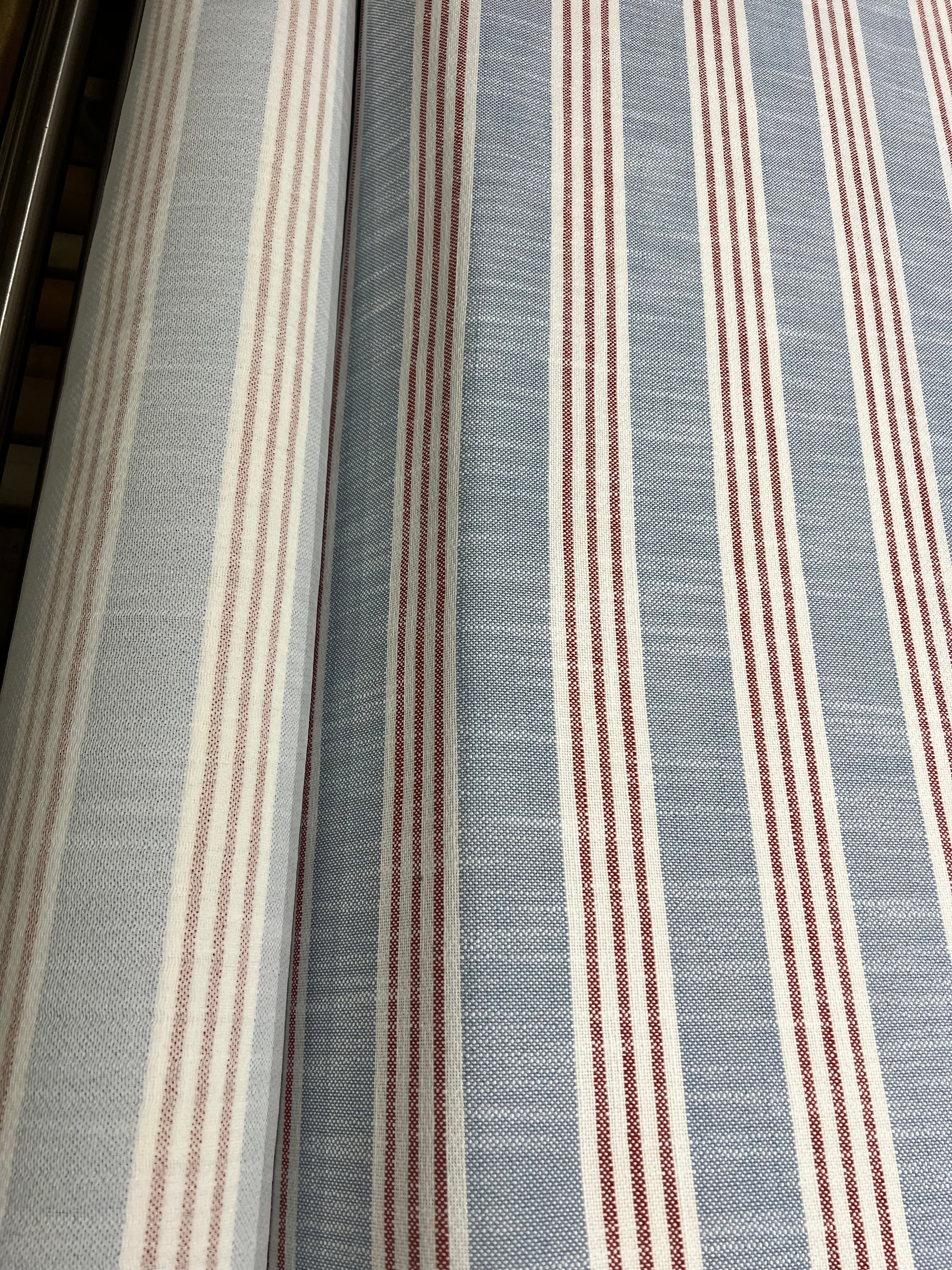Thibaut Southport Stripe in Sky & Red