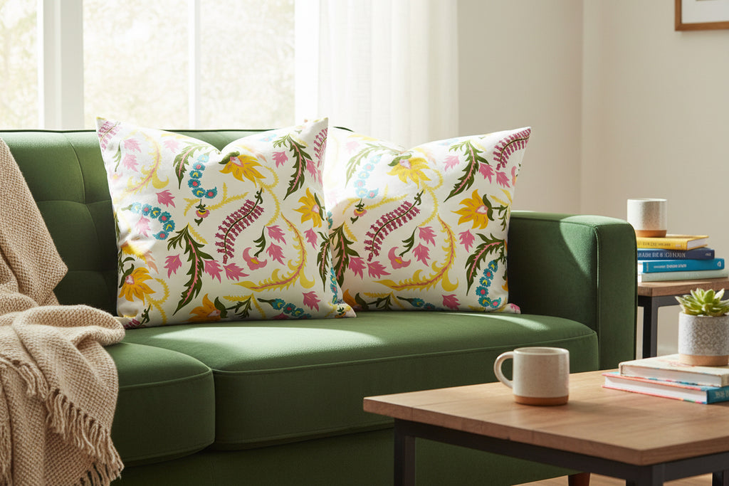 Quadrille Stitched Floral