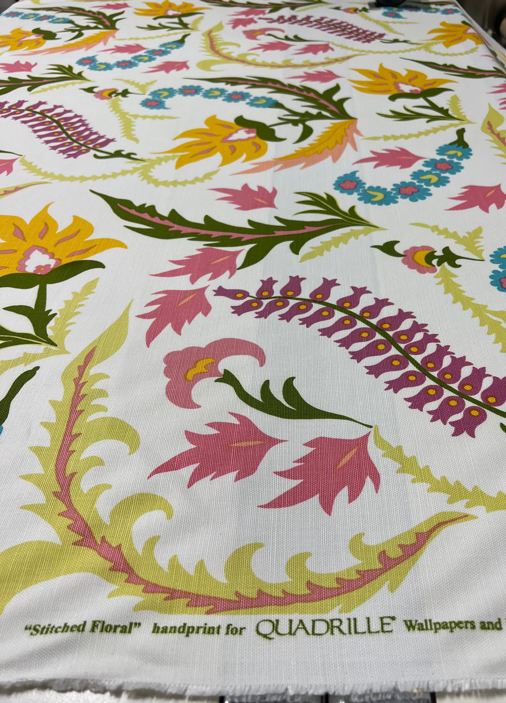 Quadrille Stitched Floral